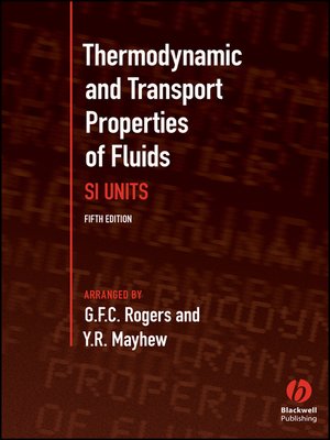 cover image of Thermodynamic and Transport Properties of Fluids